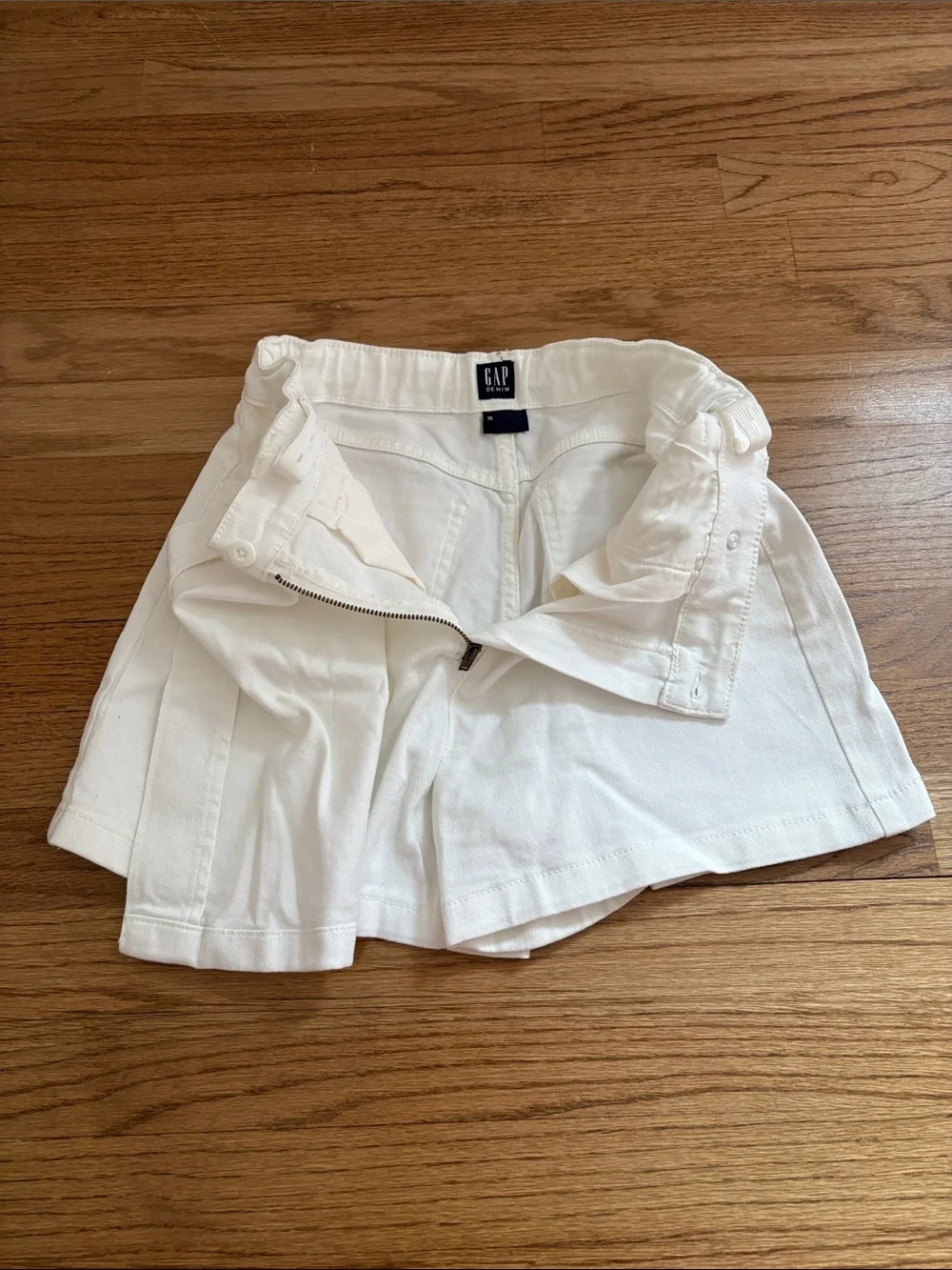 GAP Girl’s White Denim Skort Shorts Size 16